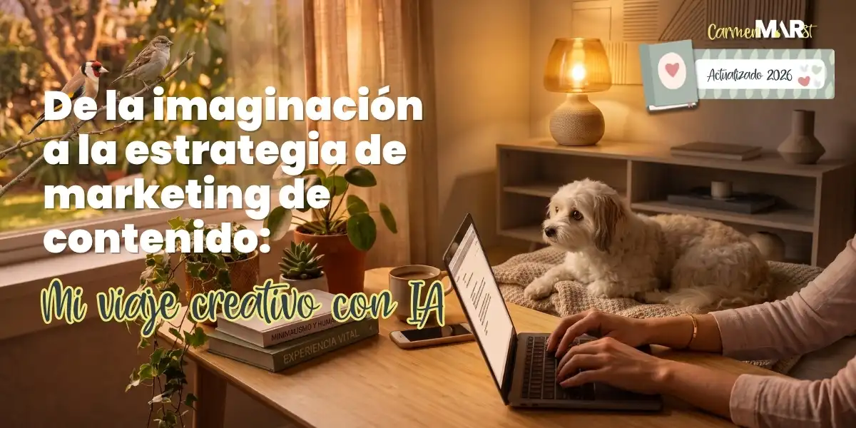 estrategia de marketing de contenido - mi viaje creativo con IA