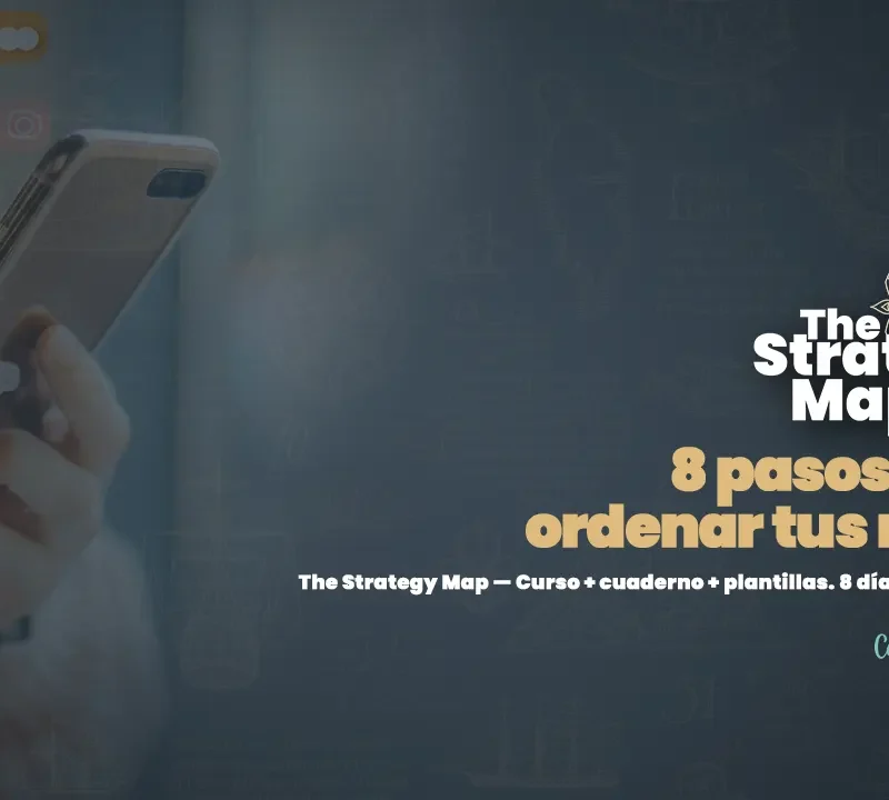 Banner web - The Strategy Map - Curso sobre estrategia de contenido y ventas para redes sociales